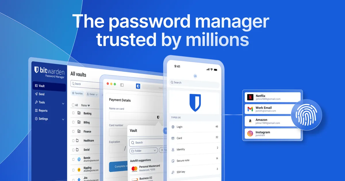 Bitwarden 界面截图